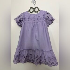GAP Lavender Eyelet Casual Dress